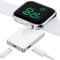 Caricatore per Apple Watch Portatile iWatch Caricatore Rapido Caricatore Magnetico Wireless Ricarica da Viaggio per Apple Watch 10 9 8 7 6 5 SE 4 3 Ultra 1 2, Collegamento a USB C o iPhone Cavo di