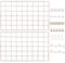 CIKLCIX Lot de 2 panneaux muraux en grille métallique or rose, organiseur photo en fil métallique, 44 x 29 cm, cadre photo, tableau mémo en maille métallique avec clips et crochets