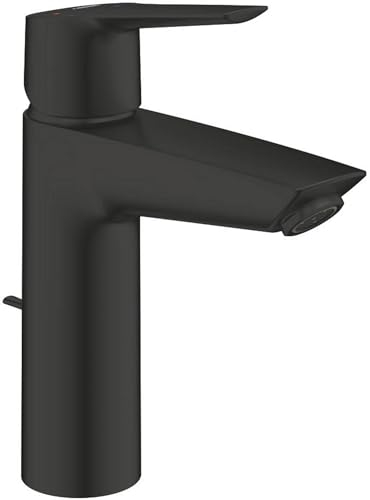GROHE START mitigeur lavabo, taille M, avec bonde de vidage, ouverture en eau froide, Matt Black, 235522432