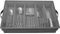 UCK-KIT Silberware Aufbewahrungskoffer, Sterling Silber Besteck Organizer Box mit Trennwänden und abnehmbaren Deckel Einfach zu tragen Griffe schützt und organisiert Besteck