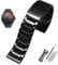 HBYLEE Gold Colour Stainless Steel Watch Strap 22 mm 24 mm 26 mm 28 mm Men Solid Metal Bracelet for Diesel DZ7333 DZ4344 Watch Strap, 26 mm, Stainless Steel