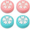 YAPKOLV 4 PCS süße Joycon-Daumen-Griffkappen Silikon Joystick-Abdeckung Kawaii-Blumenform kompatibel mit Nintendo Switch/OLED/Switch Lite (Sakura)