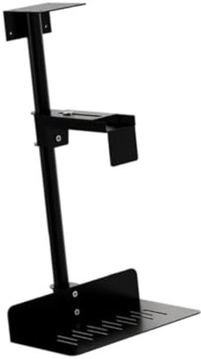 AsrMyjcx -Halterung für die Untertischmontage, Verstellbarer Computergehäusehalter, PC-Halterung, Computerturmhalter für die Arbeit unter der Theke durch, Schwarz