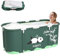 Sinbide Faltbare Badewanne, installieren und tragbare abnehmbare Badewanne, Geeignet für Erwachsene und Kinder，ideal für zu Hause Spa，vier Stile 115x60x50cm (LxBxH) (grün)