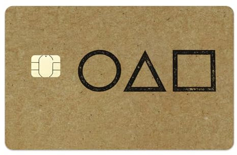 Squid Card Kreditkarten Skin Aufkleber, EC Karten Aufkleber, Zeichentrickfilm Kreditkarten Sticker, Credit Card Skin Cover, Credit Card Sticker - EIN Mutiges Design für Wahre Fans (Small Chip)