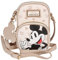 Mickey Mouse Disney Beige Beutel, kleine Handtasche mit verstellbarem Riemen, Minihandtasche 18x5x12 cm (Mickey Mouse Crema)