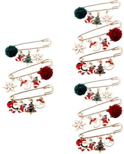 CALLARON 3 Ensembles Broche De Noël Sachets Costume Épingle Velours Pantoufles Bol Hommes Couverts Cerceau Remuer Toile De Jute Chaud Décoration Écumoire Louche pièces * 3