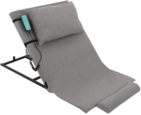 Fyssnn Elektrisch Verstellbare Bettlehne 2-80° Einstellbar Elektrischer Hilfsrückenstütze 300 kg Tragfähigkeit Elektrische Hebematratze Geeignet für Sofas und Verschiedene Arten von Betten usw (Grau)