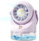 Ventilador de mesa muy silencioso, mini ventilador USB, mini aire acondicionado portátil con batería, pequeño ventilador, funciona con pilas, para camping, viajes, oficina, portátil, enfriador de aire