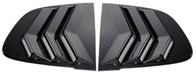 Compatible con ZEEKR 001, persianas de fibra de carbono para ventanas traseras de coche, rejillas de ventilación laterales, accesorios de estilo(Glossy black)