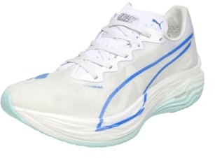 Puma Deviate Nitro™ Elite 3 Herren-Laufschuh, White-Speed Blue, 43 EU