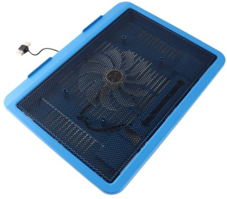 Keenso Laptop Cooler Pad mit Ruhigen Fans und Ergonomischem Stand für 14 -Zoll (Blue)
