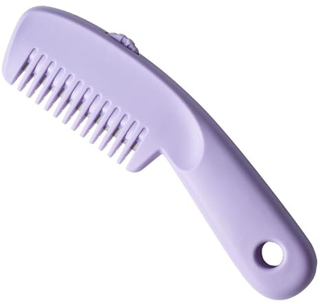 2-in-1 Hair Thinning Comb Hair Razor for Cutting Hair,Cutting Tool & Split End Remover, Razor Comb Styling Split End Trimmer for Women,Daily Grooming,Homeuse Cutting,Home Salon(Purple)
