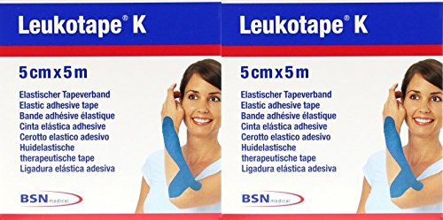 Leukotape K 5 cm x 5 m Bleu Lot de 2