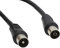 CABLEPELADO Cable Antena TV Macho Hembra Recto | Cable coaxial Antena de TV | Cable Antena TV Compatible televisión, decodificador, Tomas de TV | 75 Ohm | Negro | 5 Metros