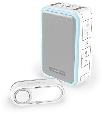 Kit Campanello senza fili 150 M Bianco, 6 Melodie, Halo + LED luminosa