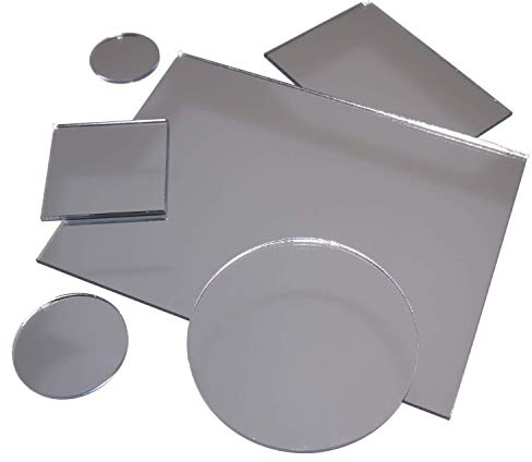 IN-OUTDOORSHOP Acrylspiegel, PMMA-Spiegel, qualitativ hochwertiger Spiegel, Zuschnitt Scheibe aus 3mm Acrylglas XT Silber, Verschiedene Größen und Formen (30cm x 100cm)