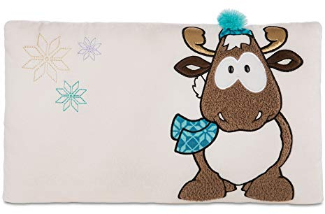 NICI Kuscheltierkissen Rentier Reny Heart 43 x 25 cm – Kuschelkissen Rentier für Jungen, Mädchen & Babys – Flauschiges Stofftier-Kissen – Plüschtier-Kissen NICI – Gemütliches NICI Kissen – 44125
