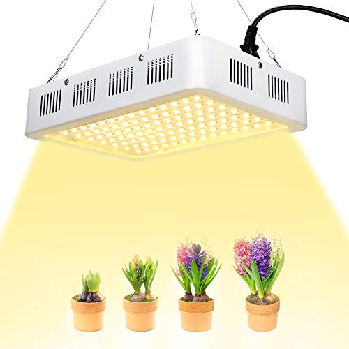 1200W LED Horticole Lampe, Lumière de Croissance des Plantes à Spectre Complet, 120 LEDs Lampe du Soleil Simulée, pour Plantes D'intérieur, Fleurs et Légumes, Semis, Floraison et Résultats