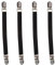 TOPINCN 4 Stücke Elastische Bettlakenverschlüsse Kreuzmuster Matratzengurt Schwere Clips Greifer Flexible Straps Hosenträger für Pad Covers Kissen MEHRWEG VERPACKUNG(Schwarz)