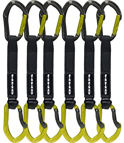 DMM Alpha Sport Quickdraw 18 cm Titanium-Lime 6er Set
