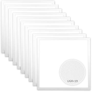 Xtend EcoLight 10x LED Panel 62x62cm 4000K Neutralweiß 36W 3960lm Blendarm UGR19 Rasterleuchte Bildschirmarbeitsplätze LED Deckenleuchte PLs3.0