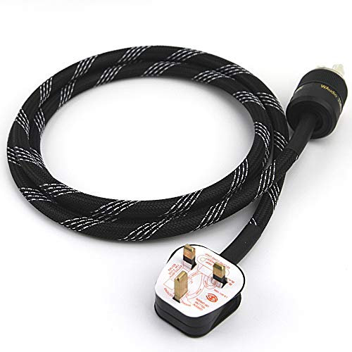 Hifi Home Audio Power Cable - WAudio 12AWG Audiophile Power Cord (2M)
