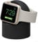 iWatching Charger Stand Silicone Dock Holder for Apple Watch Series Ultra/9/8/SE2//7/6/SE/5/4/3/2/1 (44/42/40/38mm),Supports Nightstand Mode > Adapters NOT Included < (Black)