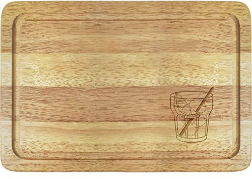 Azeeda 'Gin & Tonic' Wooden Chopping/Cutting Board (WB00014961)
