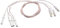 JCSPARES® - Kit 4 candelette lunghezza 700 mm - lunghezza candela 3,4 Cm accensione piano cottura cucina forno universale