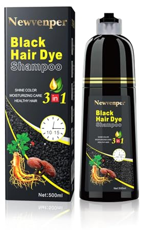 Hair Color Shampoo for Gray Hair Instant Hair Dye Shampoo Hair Coloring in Minutes Natural and Long lasting colour Hair Dye Shampoo for Men and Women 500ML