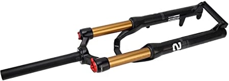 Socobeta Suspension Fork, 24inch Bike Shock Absorbing Air Fork Quick Release Manual Lockout Front Fork Aluminum Alloy Cycling Suspension Fork
