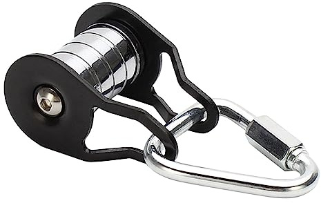 Seilrolle, Kinder Zipline Kit Stahl Slider Seilrolle, starke tragende Rolle, Training Zipline Riemenscheibe, multifunktionales Trainingszubehör für Zuhause, Park, Rasen