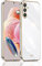 BOKYAS per Cover Samsung Galaxy S23 FE 5G di Placcatura Minimalista, Custodia in Silicone Brillantini Anti-Caduta Elegante Ultra Sottile per Donne, Bianco