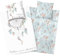Aminata kids Bettwäsche Traumfänger 135x200 Biber Flanell Baumwolle Dreamcatcher | türkis - Mädchen | 2- teilige warme & weiche Kinder-Wende-Bettwäsche-Set