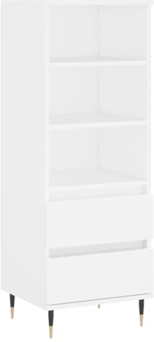 vidaXL Highboard Weiß 40x36x110 cm Holzwerkstoff
