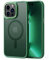 Magnetico Cover Compatibile con iPhone 13 Pro Max,Traslucida Matte Sottile Custodia Case,Verde