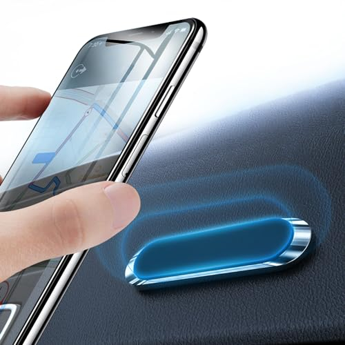 JYWYBF 2PCS Magnetic Car Phone Holder with Metal Plates, Phone Car Mount, Universal Mobile Phone Automobile Cradles for Dashboard Air Vent, Suitable for All Phones (Black)