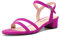 Castamere Donna Basso Chunky Blocco Gattini Tacco Heel Aperte sulla Punta Cinturino alla Caviglia Slingback Sandali Ballo Dress 3 CM Heels Fucsia 42 EU