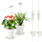 SANSI Pflanzenlampe LED Vollspektrum Pot-Clip Pflanzenlicht für Zimmerpflanzen, Pflanzenwachstumslampe mit 3/6/12 Std Timer, 4 Helligkeitsstufen, 10W Wachstumlampe für kleine Pflanzen, Weiß 2er-Pack