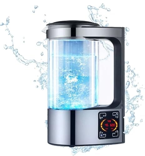 Hydrogen Water Generator 2L Hydrogen Water Bottle with PTC Technology Alkaline Ionizer Generator Water Ionizer Machine for Home Office Travel and Daily Drinking