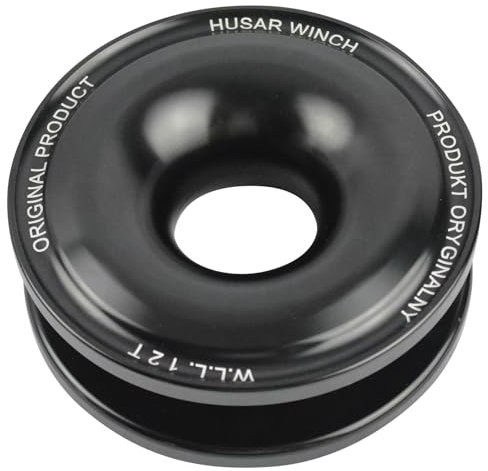 Husar Winch Anneau de Récupération Pour Manille Souple 12T - Aluminium, Résistance à la Rupture de 26 000 LBS, D'arrachement de Treuil Poulies,Idéal Pour,Véhicules Tout-Terrain Véhicules 4x4,OFF-ROAD