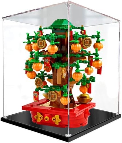 BoHeart Dustproof Acrylic Clear Display Box Compatible with Lego Money Tree 40648 Display Box,Dustproof Box, Storage Box,Display Box (Only Display Box) (3mm)
