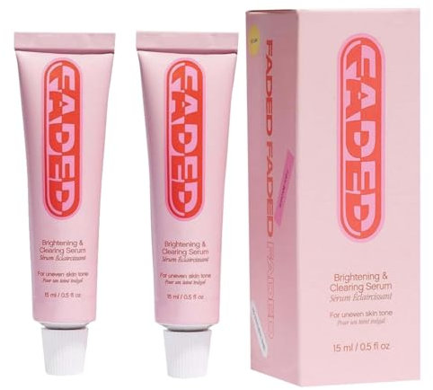 Faded Brightening et Cleansing Serum pour les taches sombres et les décolorations, Sérum éclaircissant et nettoyant Réduit les décolorations, les marques post-blemish, les cicatrices et les taches.