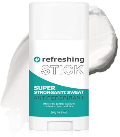 Antitranspirant Deo Stick für Empfindliche Haut - Gegen Starkes Schwitzen im Gesicht und am Kopf, Anti-Schweiß für Damen und Herren (1 Stück)