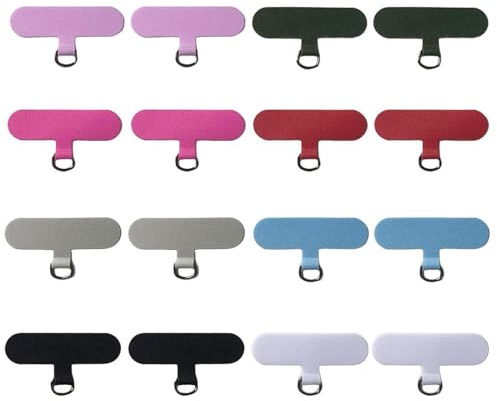 16 Stück Handy-Dichtungen, Handy-Lanyard-Patches, Handy-Lanyard-Befestigungsteile, Handy-Rückendichtungen, Handy-Lanyard-Pads