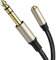 Guitar Audio Cable 6.35 Male To Female 3.5 Extension Cable 1/4 To 3.5mm Stereo Output Cable For Guitar Amplifier Keyboard Piano(Pack of 5,10m)