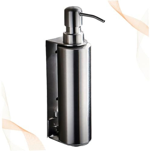Edelstahl Druckflasche im Badezimmer mit Wandmontage, Silber