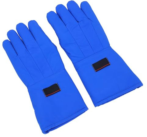 Luqeeg Kryo-Handschuhe, Schutzhandschuhe Gegen Niedrige Temperaturen Kälteschutz-Sicherheits-Eishandschuhe für die Aufbewahrung von Flüssigstickstoff-Trockeneis Warme Konstante Temperatur