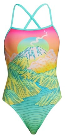 Funkita Candy Climb Badeanzug für Damen chlorresistent und schnelltrocknend